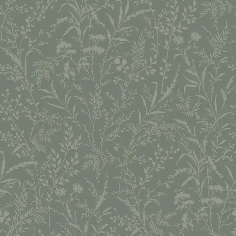 Sale Tapete, grün, Blumen, Gräser, 38736, Borosan Hem, Boråstapeter