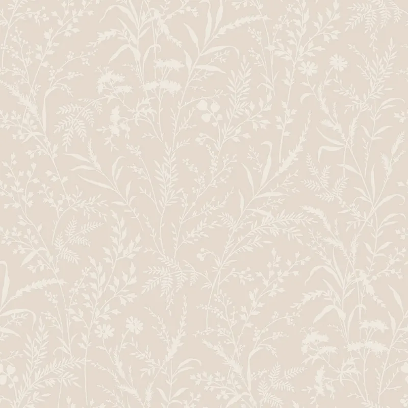 Billig Tapete, beige, Blumen, Gräser, 38737, Borosan Hem, Boråstapeter