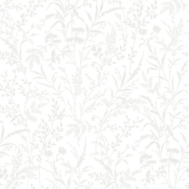 Tapete, weiß, Blumen, Blätter, 38746, Borosan Hem, Boråstapeter Saisonangebot