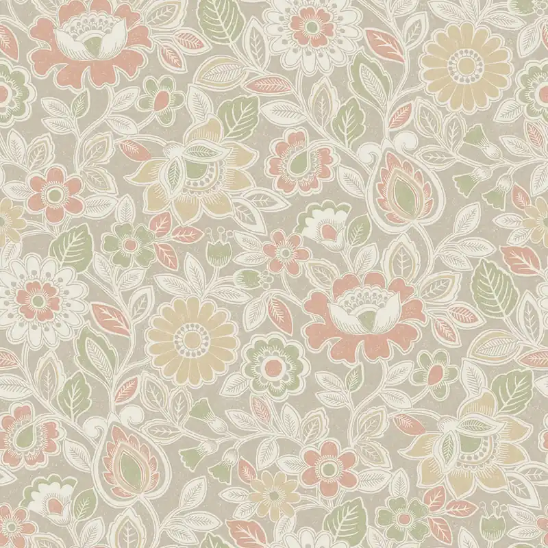 Tapete, beige, Blumen, 38761, Borosan Hem, Boråstapeter Schnäppchen