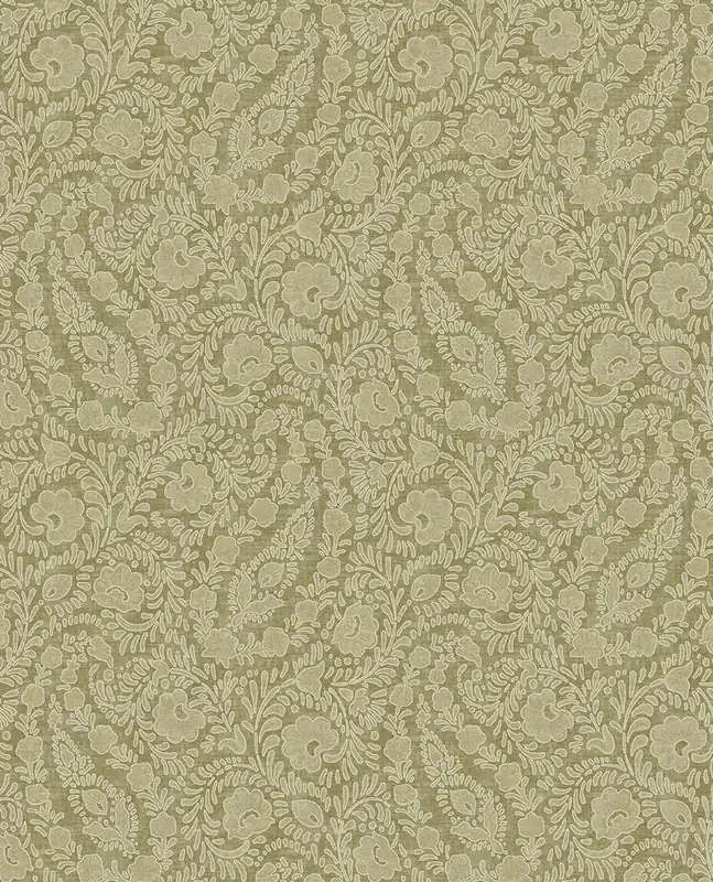 Tapete, grün, Blumen, Ornamente, 350654, Amber, Eijffinger Highlight