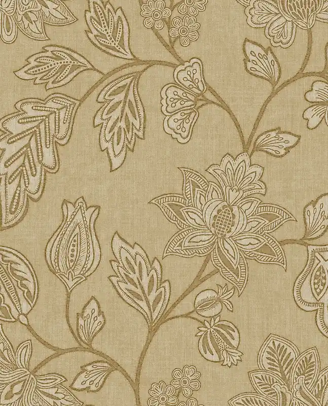 Tapete, braun-beige, Blumen, 350661, Amber, Eijffinger Jetzt Bestellen
