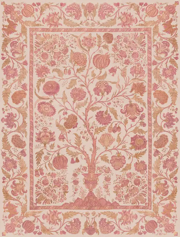 Nur Für Kurze Zeit Fototapete, rosa, Lebensbaum, 350684, Amber, Eijffinger