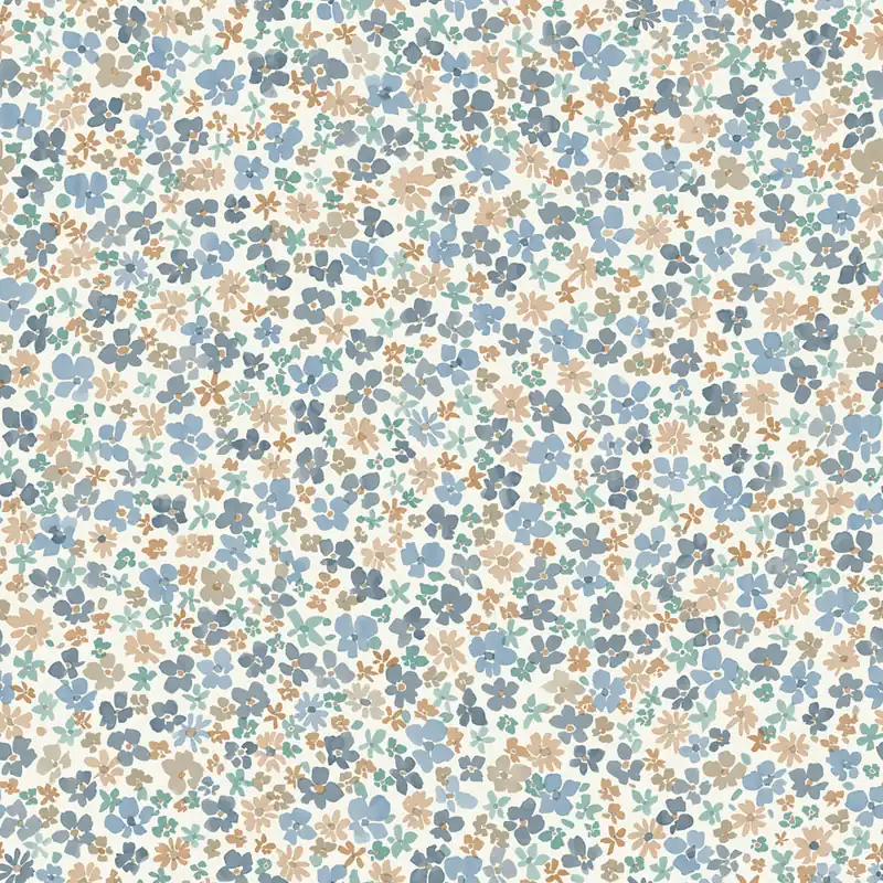 Tapete, blau, Blumen, LD3015, Little Dreamers, Grandeco Top-Angebot