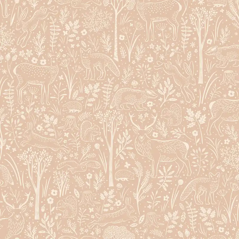 Bestpreis Tapete, rosa, Waldtiere, LD3418, Little Dreamers, Grandeco