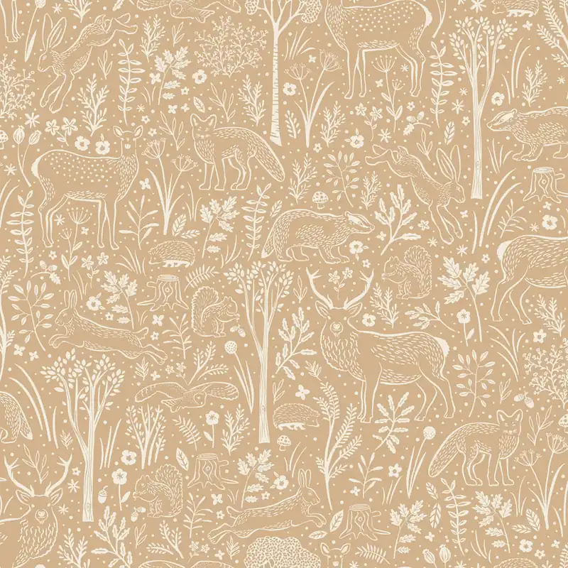 Mega-Angebot Tapete, braun, Waldtiere, LD3421, Little Dreamers, Grandeco
