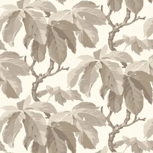 Tapete, braun-beige, Blätter, 4840, New Heritage, Boråstapeter Sonderaktion