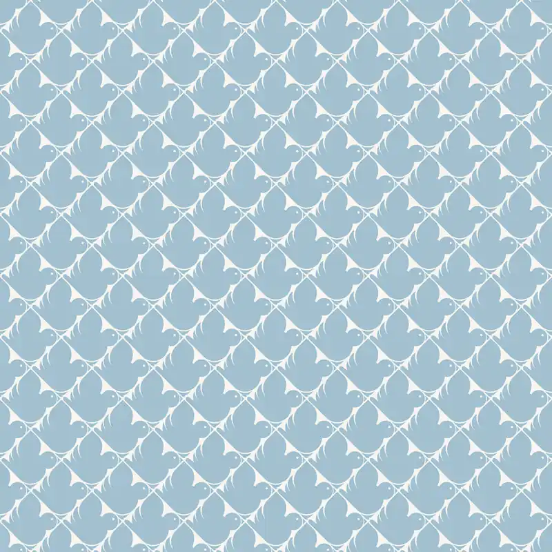 Nur Heute Tapete, blau, Vögel, 4844, New Heritage, Boråstapeter