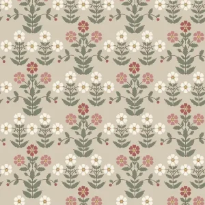 Tapete, beige, Blumen, 4810, New Heritage, Boråstapeter Sonderaktion