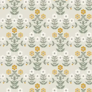 Tapete, grau, Blumen, 4811, New Heritage, Boråstapeter Versand Am Gleichen Tag