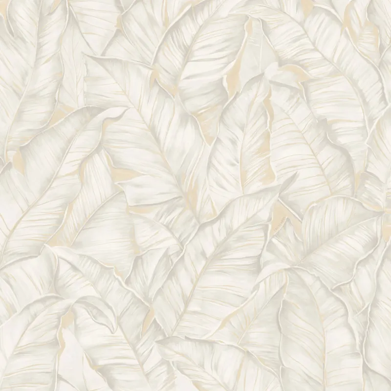 Luxustapete, grau-beige, Blätter, Z30301, Casa 8, Trussardi Sofort Bestellen