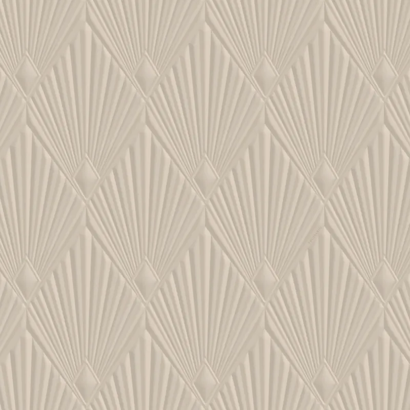 Luxus-geometrische Tapete, braun-beige, Art déco, Z30312, Casa 8, Trussardi Billig