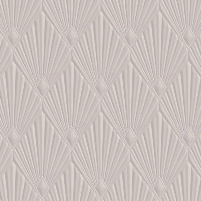 Luxus-geometrische Tapete, grau, Art déco, Z30317, Casa 8, Trussardi Geprüft