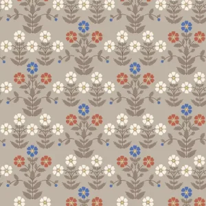 Bestseller Tapete, grau-braun, Blumen, 4813, New Heritage, Boråstapeter