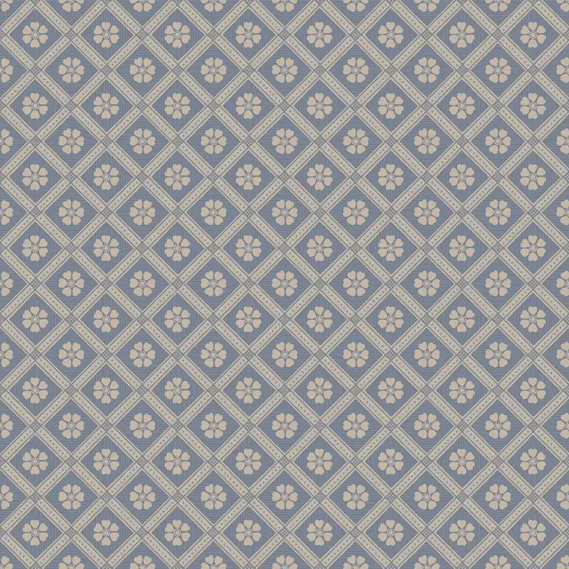 Tapete, blau, Blumen, 4820, New Heritage, Boråstapeter Begrenztes Angebot