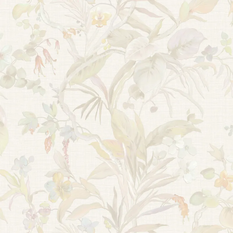 Zertifiziert Luxustapete, creme, Blumen, Blätter, Z30335, Casa 8, Trussardi