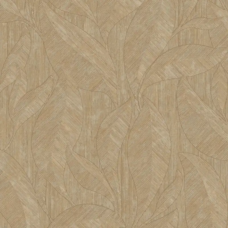 Super-Preis Luxustapete, braun-beige, Blätter, Z20111, Casa Chic, Zambaiti Parati