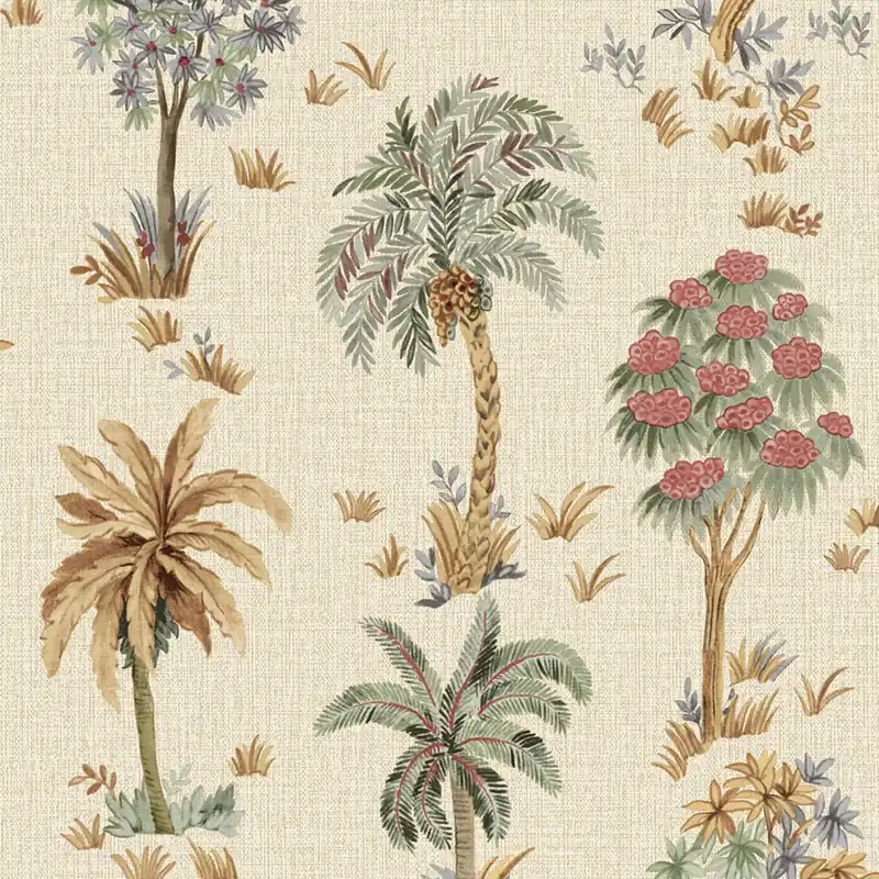 Luxustapete, Beige, Bäume, Z70701, Marrakech, Zambaiti Parati Solange Der Vorrat Reicht