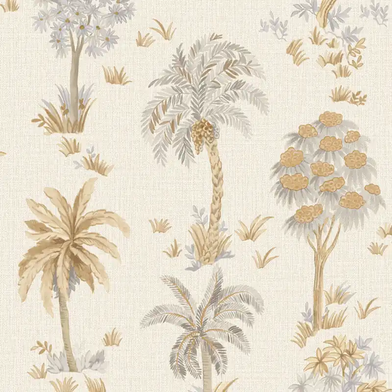 Luxustapete, Creme, Bäume, Z70710, Marrakech, Zambaiti Parati Versand Am Gleichen Tag