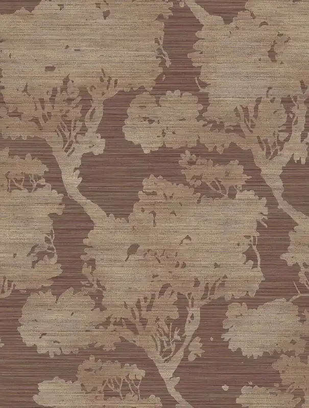 Begrenztes Angebot Tapete, braun-violett, Bäume, 35958, Ornamenta, Parato by Cristiana Masi
