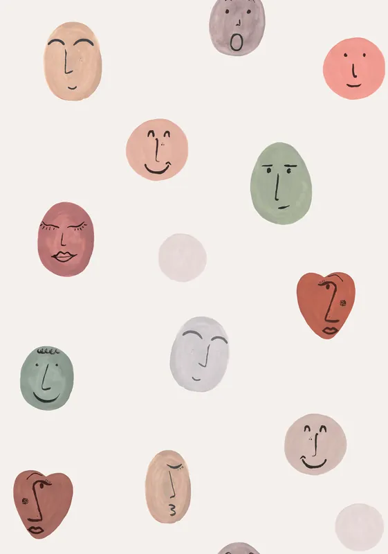 Kindertapete, Smileys, RB307, Daydreamers, Grandeco Direkt Vom Hersteller