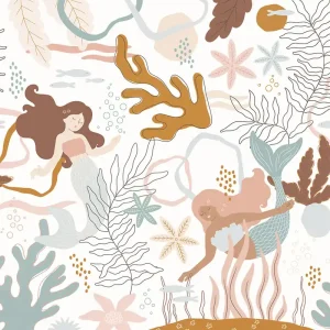 Kindertapete, Meerjungfrauen, RB010-RC, Daydreamers, Grandeco Must-Have