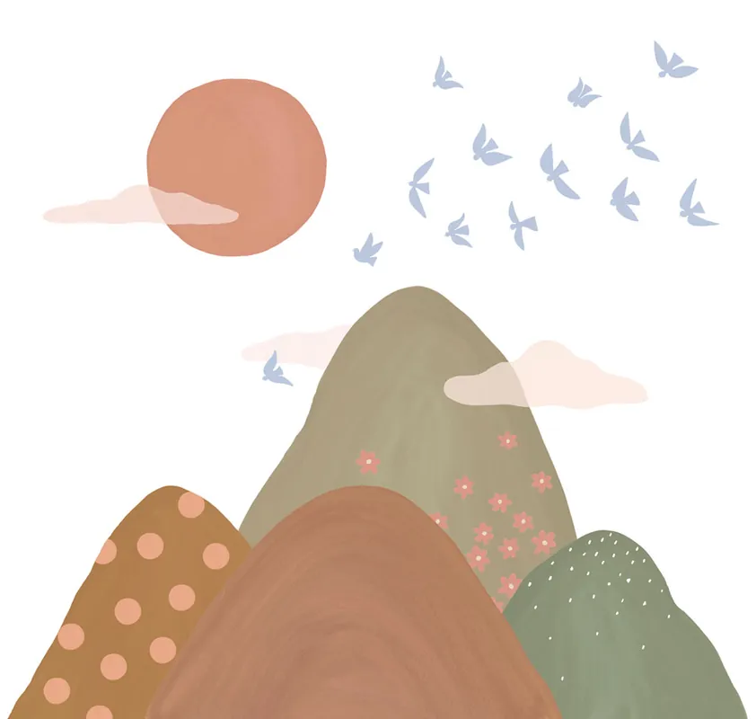 Kindertapete, Berglandschaft, RB353, Daydreamers, Grandeco Rabatt