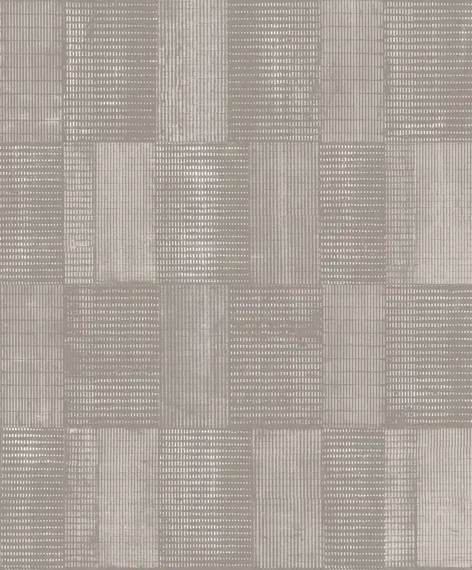 Braungraue Tapete mit geometrischem Muster, SUM303, Summer, Khroma by Masureel Meistverkauft