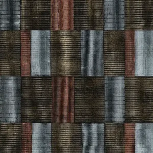 Beliebt Blau-schwarze Tapete mit geometrischem Muster, SUM304, Summer, Khroma by Masureel