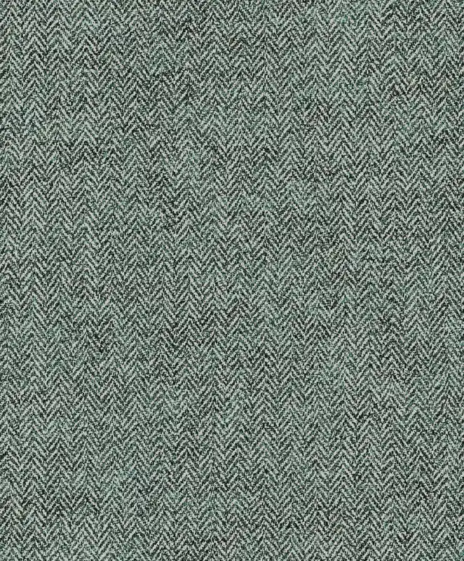 Preisknaller Zeleno-stříbrná tapeta, imitace látky, vzor rybí kost, ILA701, Aquila, Khroma by Masureel