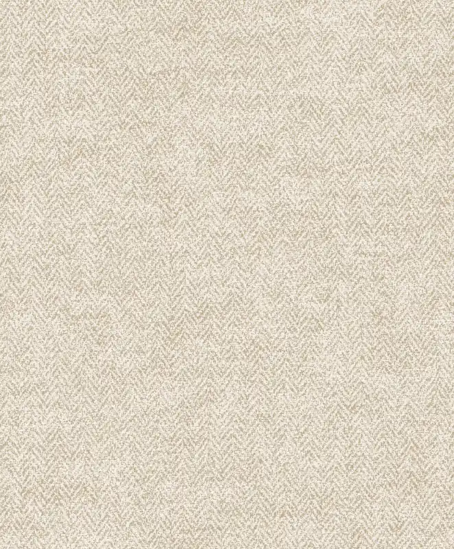 Sale Beige Tapete, Stoffimitat, Fischgrätenmuster, ILA702, Aquila, Khroma by Masureel