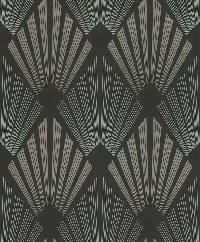 Meistverkauft Tapete, schwarz, grafisch, Art Deco, GAT303, The Texture Book, Masureel
