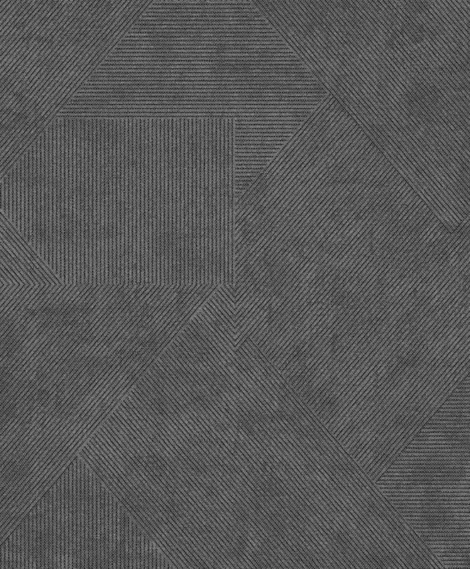 Billig Tapete, grau-schwarz, stoffähnlich, PRI405, The Texture Book, Masureel