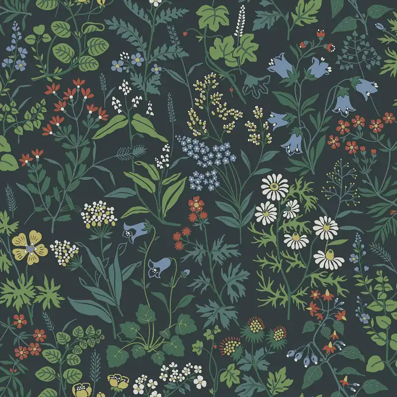Top-Preis Blaue Tapete, Wiesenblumen, 4181, Alla Tiders Hus, Icons, Borastapeter