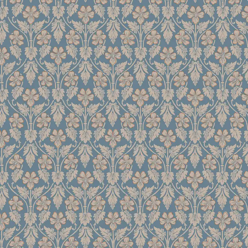 Blaue Tapete, Blumen, 4586, Icons, Borastapeter Jetzt Kaufen