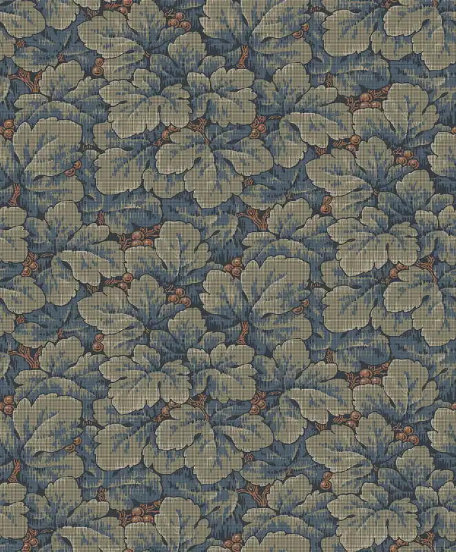 Grün-blaue Tapete, Blätter, 4587, Icons, Borastapeter Ausverkauf