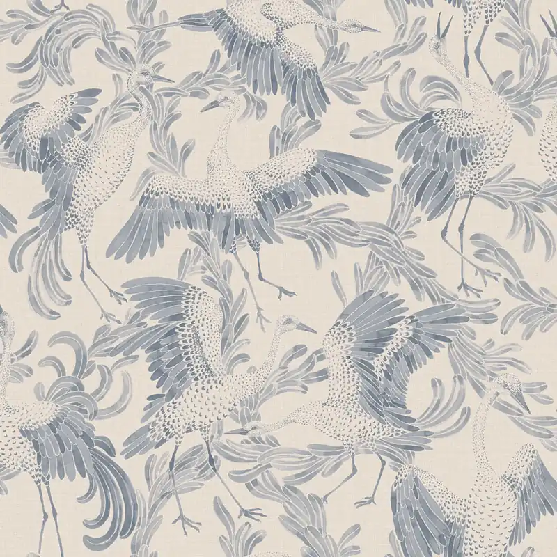 Markenprodukt Blaue Tapete, Vögel, 3129, Icons, Borastapeter