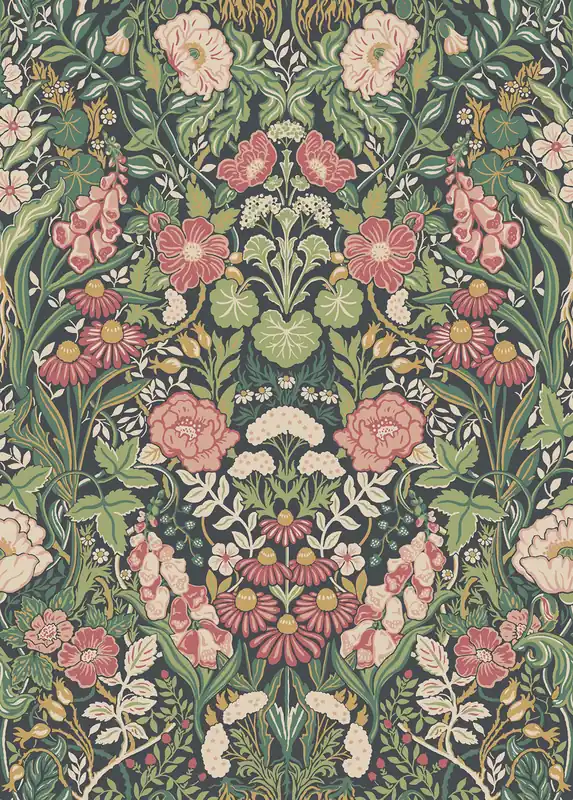 Saisonangebot Tapete, grün, Blumen, 5721, Orangeri, Boråstapeter