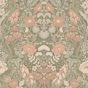 Heißes Angebot Tapete, khaki, Blumen, 5723, Orangeri, Boråstapeter