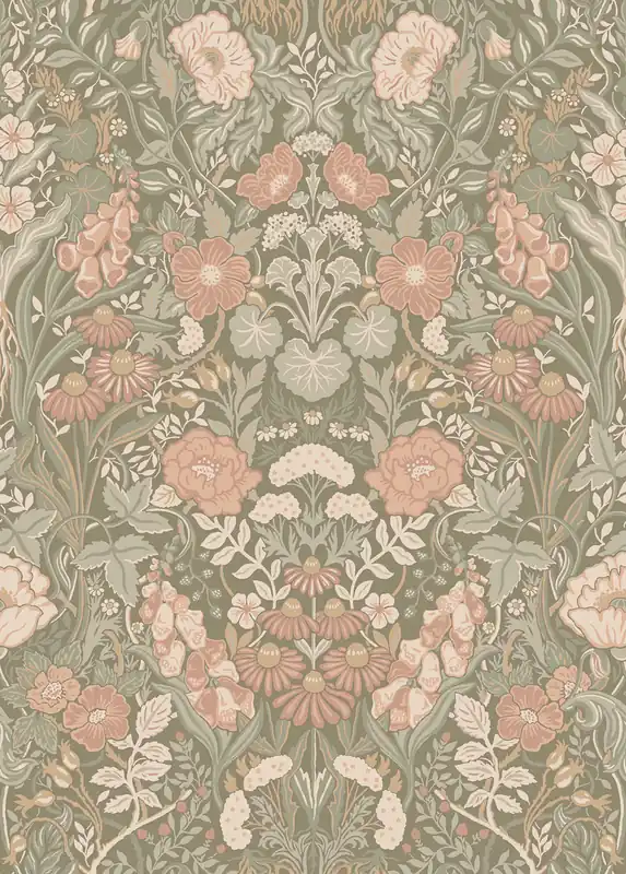 Heißes Angebot Tapete, khaki, Blumen, 5723, Orangeri, Boråstapeter