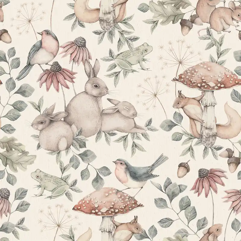 Tapete, creme, Tiere, 7483, Newbie Wallpaper, Boråstapeter Meistverkauft