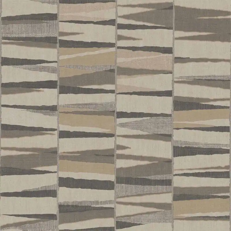 Geometrische Tapete, grau-braun, 32449, Vitalis, Parato by Cristiana Masi Preisreduziert