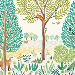 Highlight Kinder-Bildtapete, Waldtiere, LD6001, Little Dreamers, Grandeco