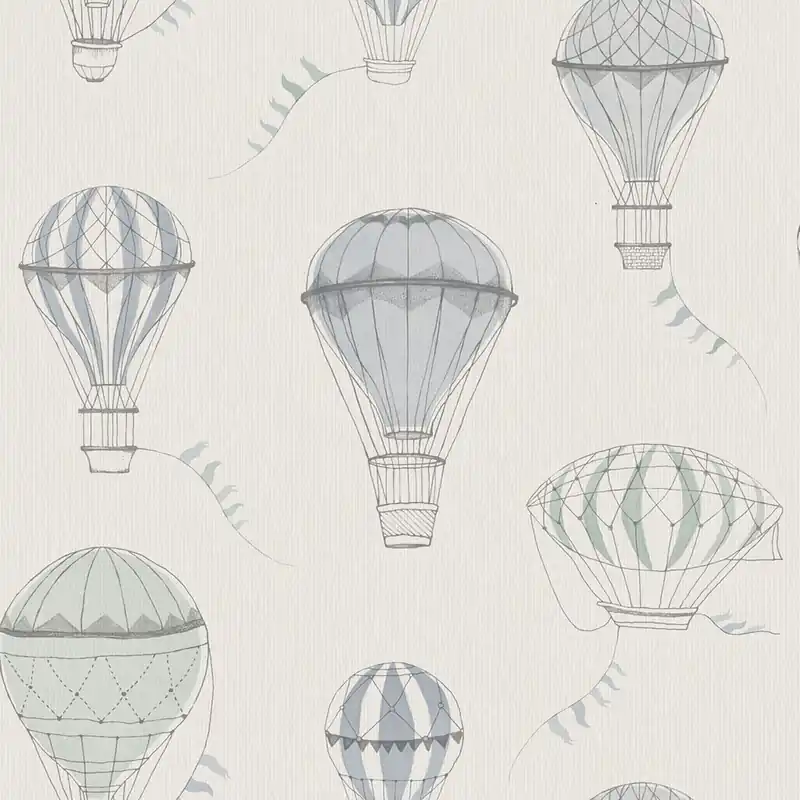 Solange Der Vorrat Reicht Tapete, blau-grün, Ballons, 6940, Newbie Wallpaper, Boråstapeter