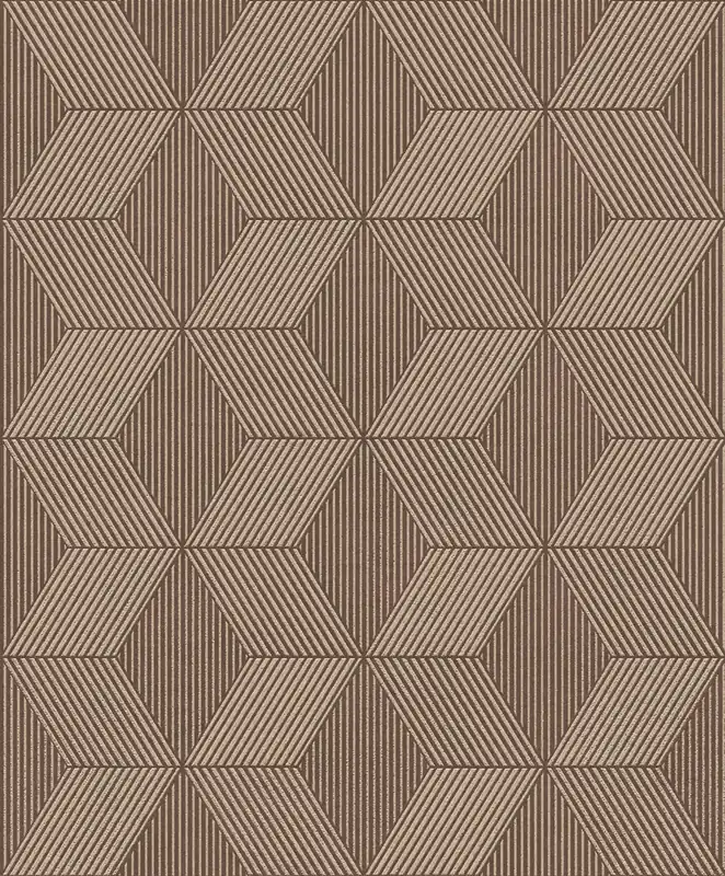 Tapete, braun-gold, geometrisch, ORB503, The Texture Book, Masureel Direktkauf