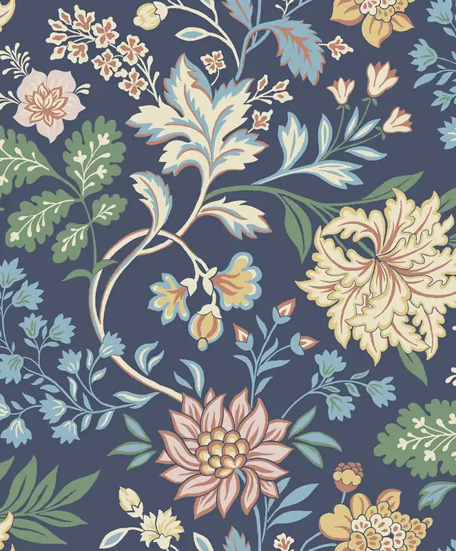 Jetzt Bestellen Blaue Tapete, Blumen, 2008, Icons, Borastapeter