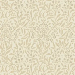 Tapete, creme, Blumen, Blätter, 4185, Alla Tiders Hus, Borastapeter Must-Have