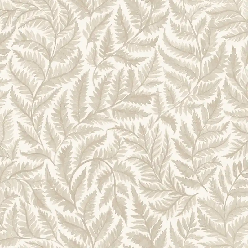 Solange Der Vorrat Reicht Vliestapete, beige, Farnblätter, 7789, Adorn, Borastapeter