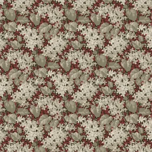 Wochenendangebot Tapete, rot, Blumen, Blätter, 4161, Alla Tiders Hus, Borastapeter