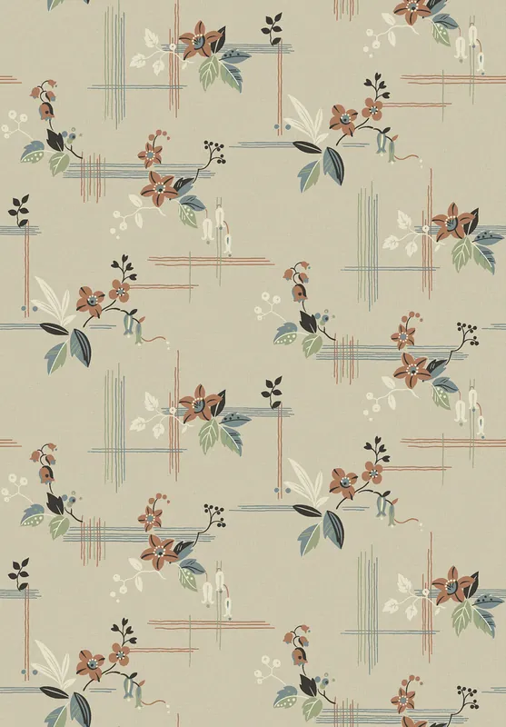 Top-Angebot Tapete, beige, Blumen, 4172, Alla Tiders Hus, Borastapeter